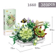 LOZ Nano Block Flower Rakitan Balok Bangunan Buket Bunga Immortal Untuk Bunga Block Mainan
