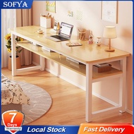 Sofya 160cm/140cm  Home Office Table Study writing Desk Double layers Computer Table long table Mode