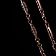 1890s 法國 幾何純銀懷錶鍊