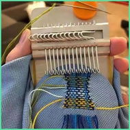 Darning Loom Kit Portable Small Tool with 9 Needles Knit Patch Tool for Women Beginners Tailors Frie