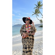 (A) Baggy50 Aloha Hawaii Beach Dress girl fashion Spring And Summer Floral Dress .PHOTOSHOOT.UMRAH