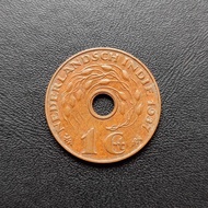 Koin Nederlandsch Indie 1 Cent Bolong 1937 | Uang Kuno Belanda TP756