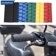 STUDYTOOL 1Pair Universal Rubber Motorcycle Heat Shrinkable Grip Cover Non-Slip Handle Sleeve Handle