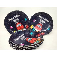 Among us paper plate/ among us paper plate/among us custom paper plate