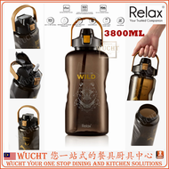 【WUCHT】RELAX D7438 D7420 D7415 TRITAN WATER BOTTLE WITH STRAW - RELAX D7400 Series Drinking Bottle 1