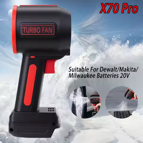 X70 Pro Mini Turbo Fan Jet 1500W Powerful Air Blower 70mm Brushless Motor Max 2800g Thrust Snow Blow