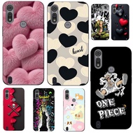 For Motorola Moto E6S E6i Case Phone Cover Protective Soft Silicone Black Tpu Case Shatterproof phon