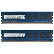 Hynix DDR3 RAM 16GB (2X8GB) 1600MHz หน่วยความจำเดสก์ท็อป240พิน DIMM PC3-12800U 1.5V โมดูลหน่วยความจำ RAM DDR3เข้ากันได้กับ Intel/AMD