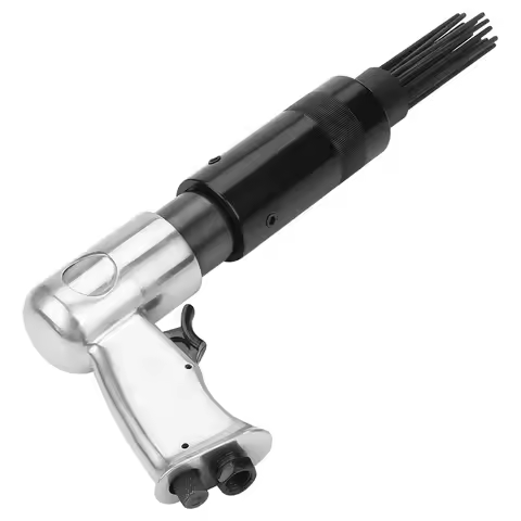 Air Pneumatic 19 Needle Scaler Pistol Grip Rust Paint Slag Corrosion Removing Deburring Tool
