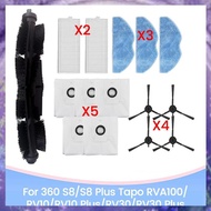 (Y W Z H)For 360 S8/S8 Plus  RVA100/RV10/RV10 Plus/RV30/RV30 Plus Spare Parts Brush Filter Dust Bag 