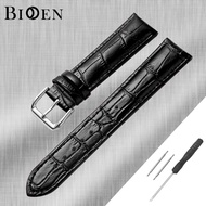 BIDEN Tali Jam Kulit Pria/Wanita Watch Strap Leather Slub Pattern Universal Tali 12mm/14mm/16mm/18mm