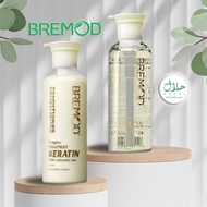 (400ml)BREMOD Sulphate-Free Complex Treatment Keratin Shampoo/ Conditioner