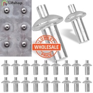 [ Wholesale ]10pcs Dome Head Pop Rivet - Knock Type, Easy To Use - Expansion Aluminum Rivets - Small
