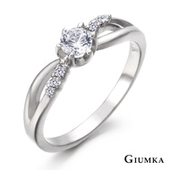 GIUMKA.Ring Female.Cherish.Hearts Arrows.Silver