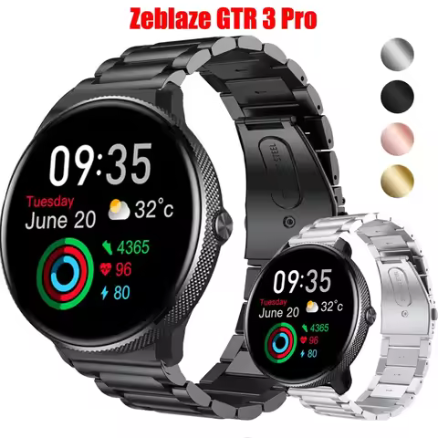 22mm Watch Bracelet Strap for Zeblaze GTR 3 Pro Smartwatch Stainless Steel Band for Zeblaze GTR 3 Pr