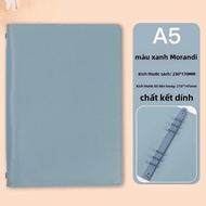 Sổ Tay A5 Softcover Detachable Grid Notebook High Aesthetic Value Cornell Style for College Students