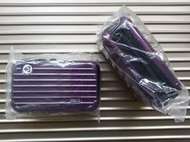 《RIMOWA 泰國 Thai Airways 泰航頭等艙【深紫色】全新未拆封化粧盥洗包 / 置物包 / 過夜包！》