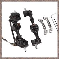 2Pcs Front and Rear Portal Axle with Metal Drive Shaft for C14 C24 C24-1 C34 C44 B14 B24 1/16 RC Car