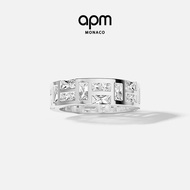 APM Couple Rings Ice Crystal Couple/s, Labyrinth Design Unique Maze/s, Birthday Gifts & Gifts for Bo