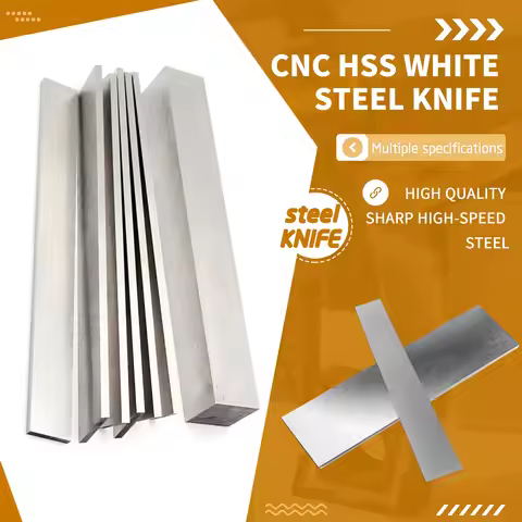 HSS Model 4x20 4x25 4x30 4x35 4x40 4x45 4x50 4x60 4x80 4x100 White Steel Knife Length 300mm High Spe