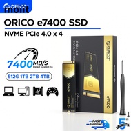 E7400 M.2 NVMe SSD PCIe 4.0 2280 512GB 1TB 2TB SSD For Laptop PC PS5 ORICO E7400HT99 WFGG