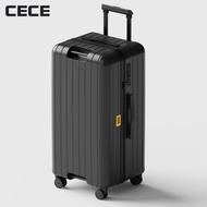 CECE Fullstop. 6778 กระเป๋าเดินทางล้อ Hinomoto ลื่นล็อคได้ มีช่องชาร์จ USB  รับประกันโดย Goodlug White 24 inches