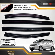 Honda FREED MODEL SLIM High Quality Car Door Gutter - Car Gutter - Car Protector - Rain Protector - Car Side Visor - Car Exterior Accessories - Automotive