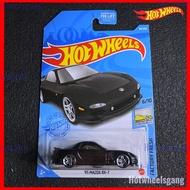 Hot Wheel Mazda RX 7 1995 Black JDM US Card Mazda 2021 95 Mazda RX-7 Diecast Short Card Collection R