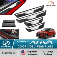Perodua ATIVA Stainless Steel Door Step Protector Accessories Bodykit Body Kit Car Gear Up Aksesori 