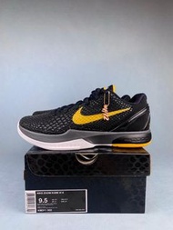 Nike Zoom Kobe 6 黑黃配色 舒適百搭 防滑耐磨 低幫籃球鞋 男款