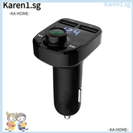 KA Car Bluetooth 5.0 FM Transmitter, USB Interface MP3 Player Car Dual USB Charger,  Audio Call U Card FM Modulation Car Audio Modulator Receiver