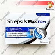 STREPSILS Max Plus 16 Lozenges Impor