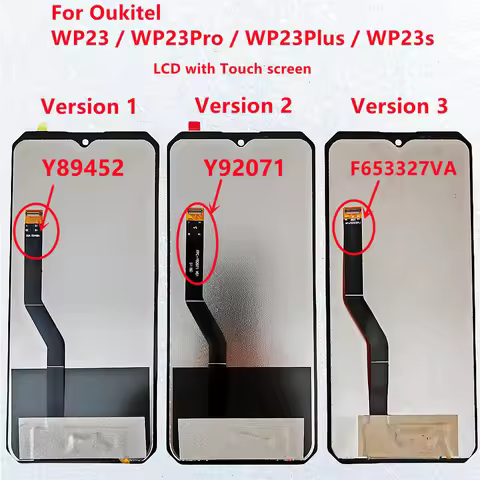Original For OuKitel WP23 Pro WP23 Plus LCD Display + Touch Screen Sensor Replacement for OuKitel WP