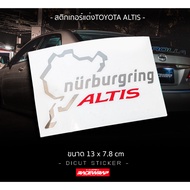 nurburgring altis Sticker Straight Model vios