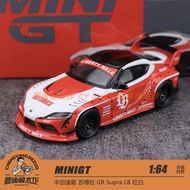 MINIGT 1: 64 Toyota Supra GR Supra LB Red White Alloy Car Model 1103
