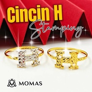 Cincin H Stamping Emas 916 Tulen Cincin Emas 916 Cincin Fesyen Emas 916 Tulen Cincin Fesyen Emas Baj