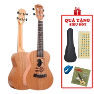 Ukulele Concert BWS - Ukulele Concert 23 inch, Full High Quality Mahogany Wood - Rabbit Rabit