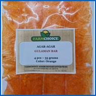 ✤ ∇ ✻ Agar Agar Bar / Gulaman Bar - 4 pcs color Orange