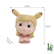 UoneHome พร้อมส่ง ♥ H084 กระถางต้นไม้แฮนด์เมด แก๊งเด็กสาวน่ารัก กระถางเรซิน ไม้อวบน้ำ แจกัน ขนาดเล็ก สำหรับแต่งสวน แต่งบ้าน