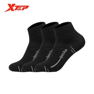 Xtep sports socks 3 pairs running socks breathable boat socks socks mens socks 878239550053