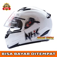 helm nhk / helm full face nhk rx9 Original white termurah