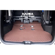Aksesoris Karpet Kendaraan Mobil Haima Nissan Serena C26 Tahun 2013-2018 Fullset Bagasi  q6fyd