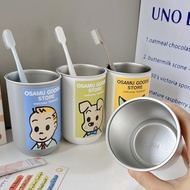 Cute Kawaii 漱口杯 原田治 304 Stainless Steel Toothbrush Cup, High Value Home Bathroom洗漱水杯, Couple Dormito