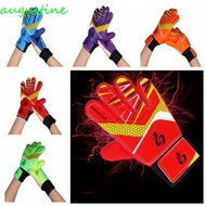 AUGUSTINE 1 pair Goalkeeper Gloves, Antiskid Cushioning Kids Goalie Gloves, Riding Scooters Mesh Double Layer Wrist Breathable Children