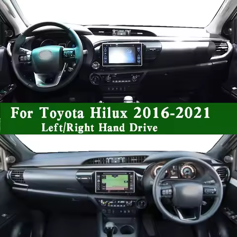 For Toyota Hilux VIII 2016-2021 SR5 V6 Pickup N1 GUN112 122 135 Dashmat Dashboard Cover Instrument P