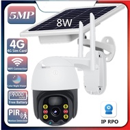 5MP Solar PTZ Camera PIR Human Detection Cameras 30M Night Vision 2-Way Audio CCTV Home Security IP Camera With 19200mAH battery
