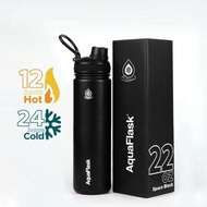 22oz AquaFlask Stainless Steel Water Bottle with Spout Lid