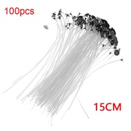 100Pcs 15/20cm Sumbu Lilin Bahan Katun Candle Wicks Waxed Cotton Sumbu Lilin Tebal