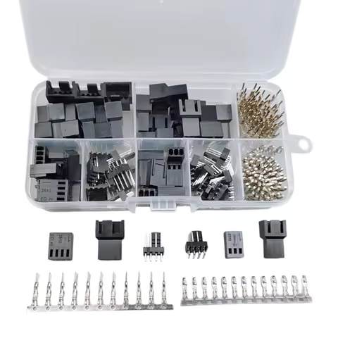 2540 2.54mm KF2510 3+1P PWM Fan Male Female Housing Connector Interface Straight / Right Angle Pin H