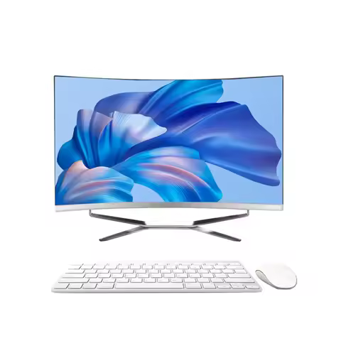 New 27ββCurved Screen All In One PC Intel i5/i7 Gaming PC 8GB RAM SSD Full PC All In One Desktop Com